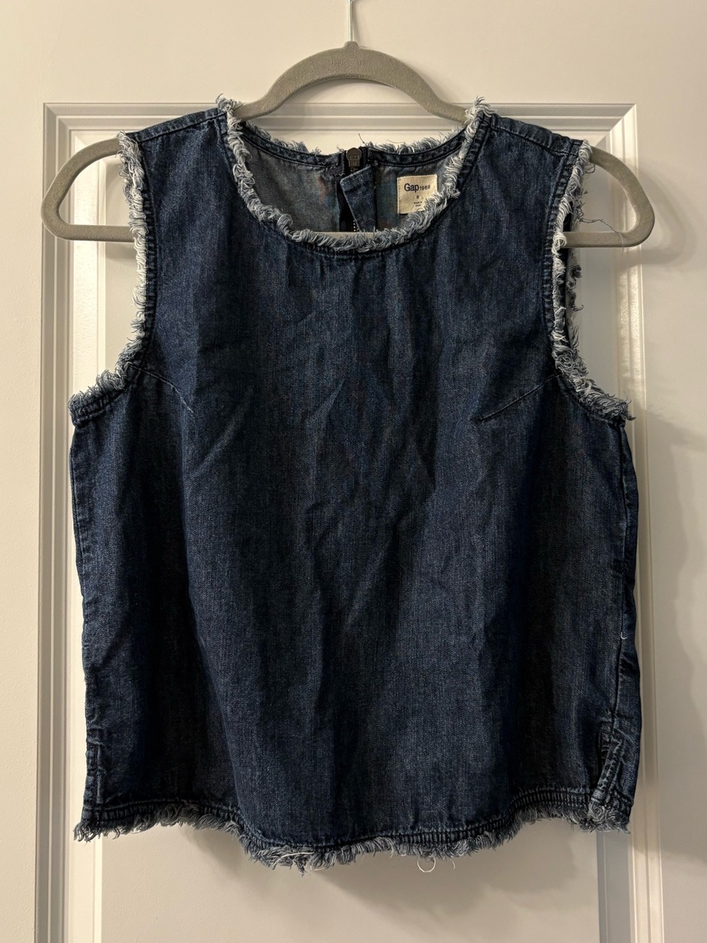 Gap Dark Wash Denim Tank Top | Size Small